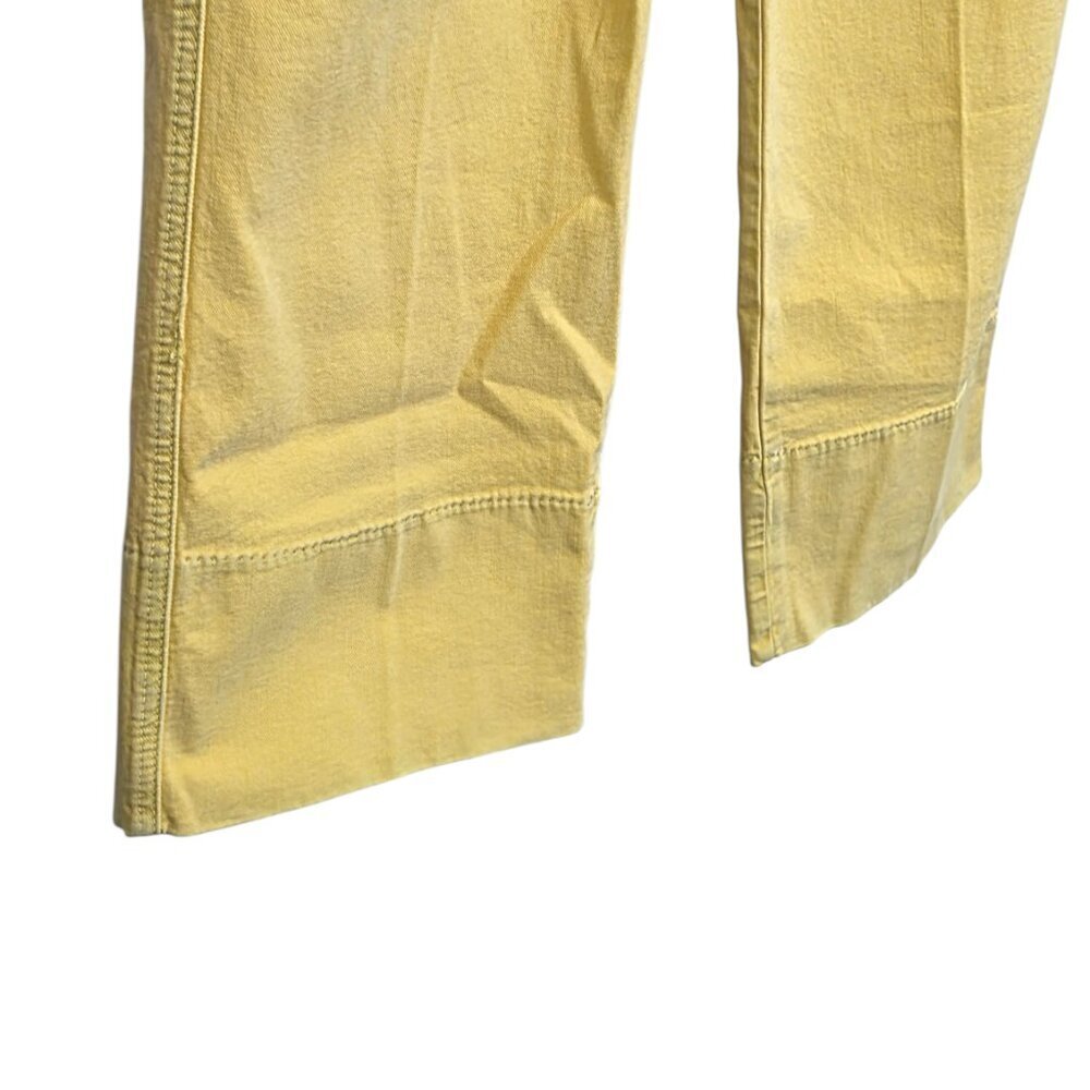 MOTHER The Maven Wide Hem Ankle Jeans, Chalk It Up Sunshine, High Rise, Size 27 - Picture 8 of 14